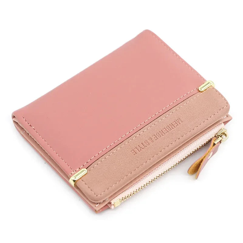 Women's Wallet Short Women Coin Purse Fashion Wallets For Woman Card Holder Small Ladies Wallet Female Hasp Mini Clutch For Girl LUXLIFE BRANDS