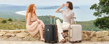 Hard Shell Luggage Sets with Duffel Bag and Toiletry Bag, TSA Lock