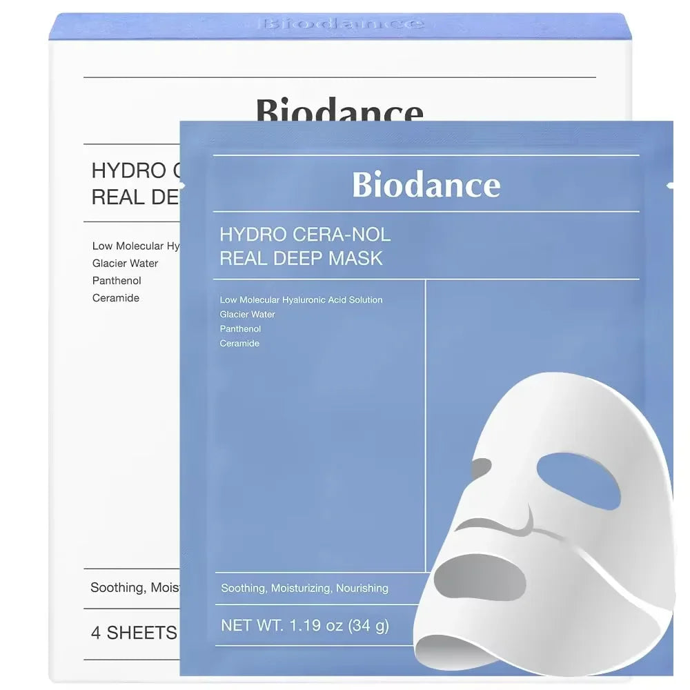 Bio-Collagen Mask 4pc set & Hydro Cera-nol Mask 4pc set
