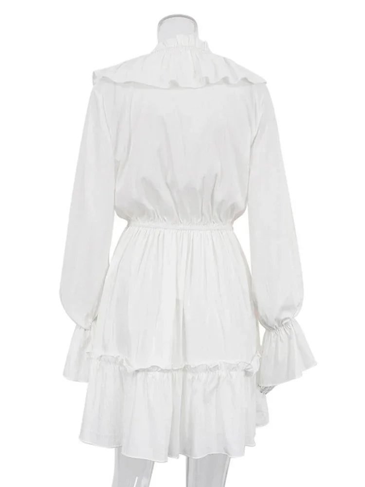 Long Sleeve Mini Flare Dress