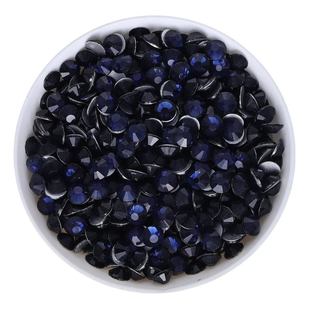 SS3-SS60 Blue Series Non-Hotfix High Quality Glass Flatback Rhinestones