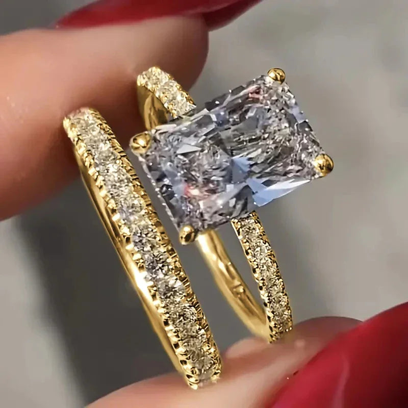 Luxe Cubic Zirconia Ring Set Luxlife Brands