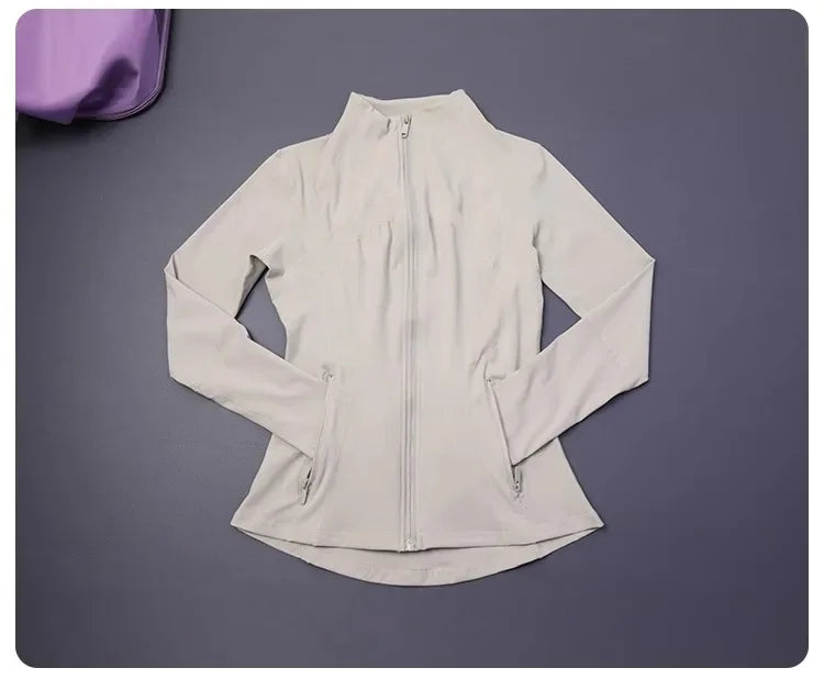 Women's Slim Fit Yoga Zip Top Luxlife Brands