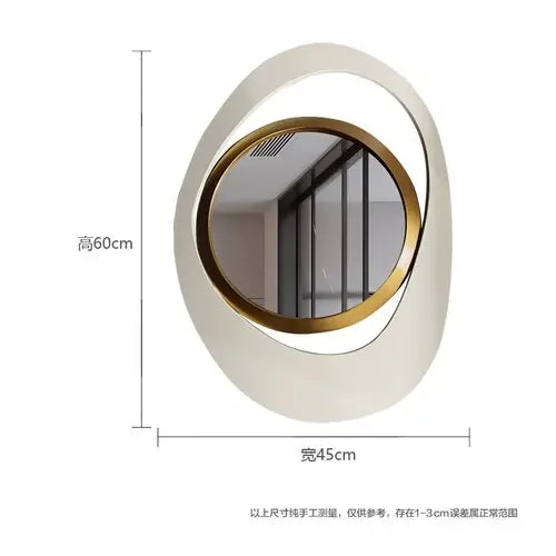 Nordic Home Decorative Wall Mirrors Aesthetic Bathroom Self-adhesive Wall Mirror Room Acsesories Miroir Mural Home Decoration
