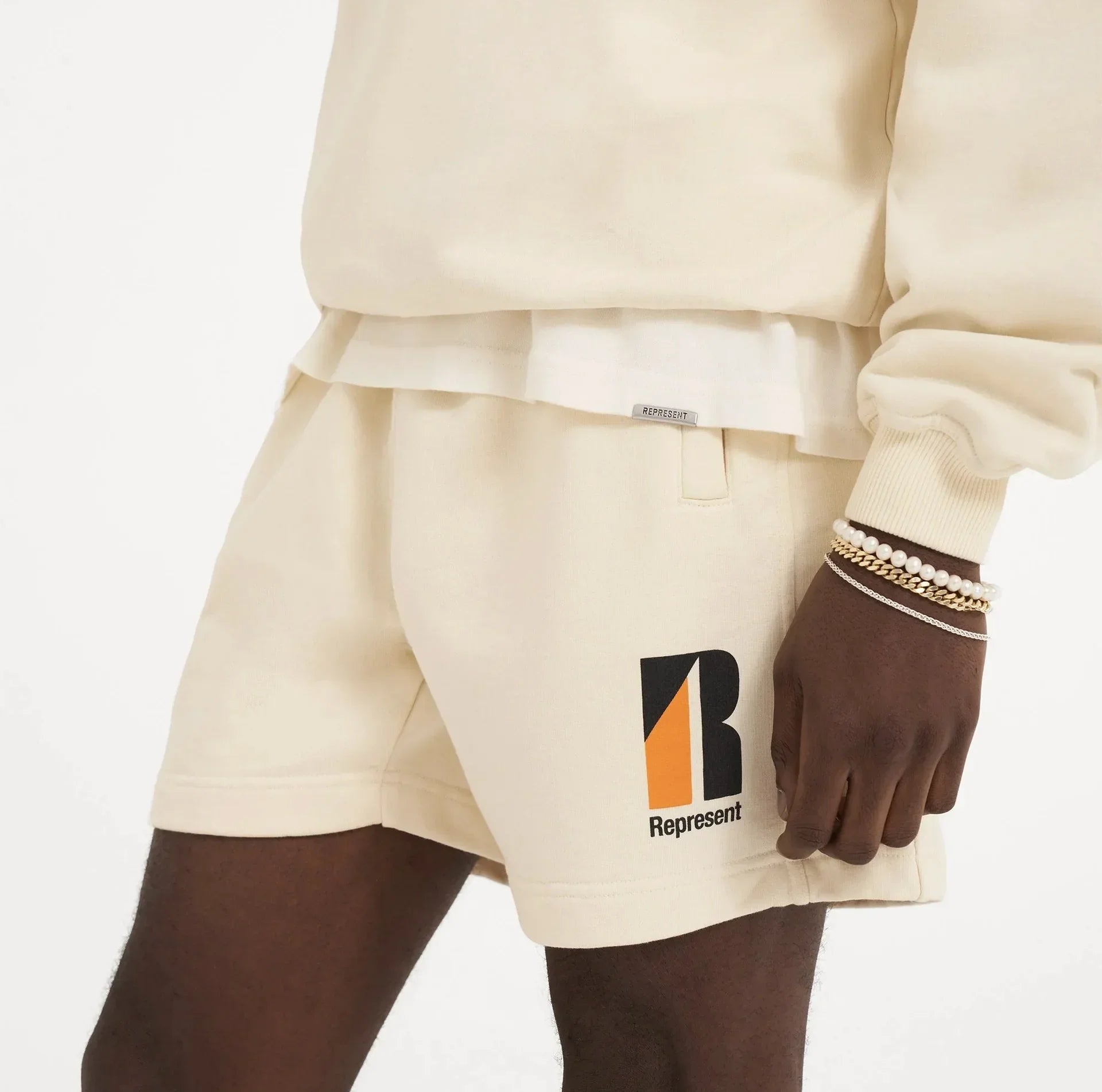 French Terry 100% Cotton Mens Casual Gym Sweat Shorts Relaxed Fit Heavyweight Loose Embroidered Logo Sport Shorts LUXLIFE BRANDS