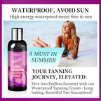 2.7fl.oz peach tanning cream self-tanning waterproof long-lasting beach sunbathing to create charming bronze skin Luxlife Brands