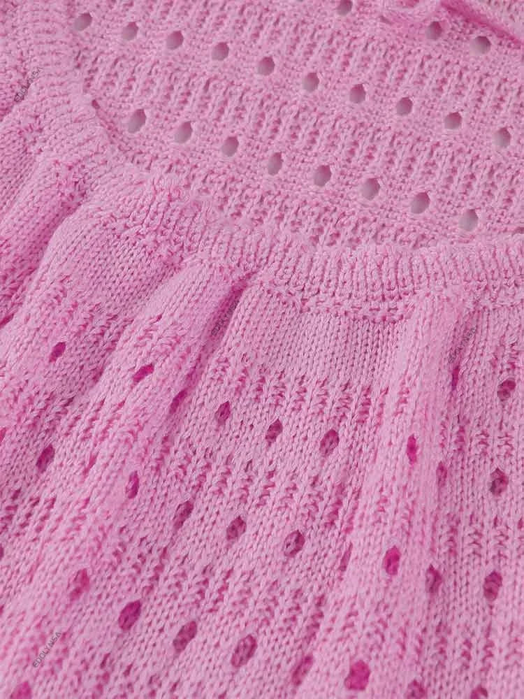 Sexy Knit Cut Out Tassel Spaghetti Strap Bodycon Beach Maxi Dress Summer Women's Holiday Club Party Outfit Swimsuit Cover Up K10 Luxlife Brands