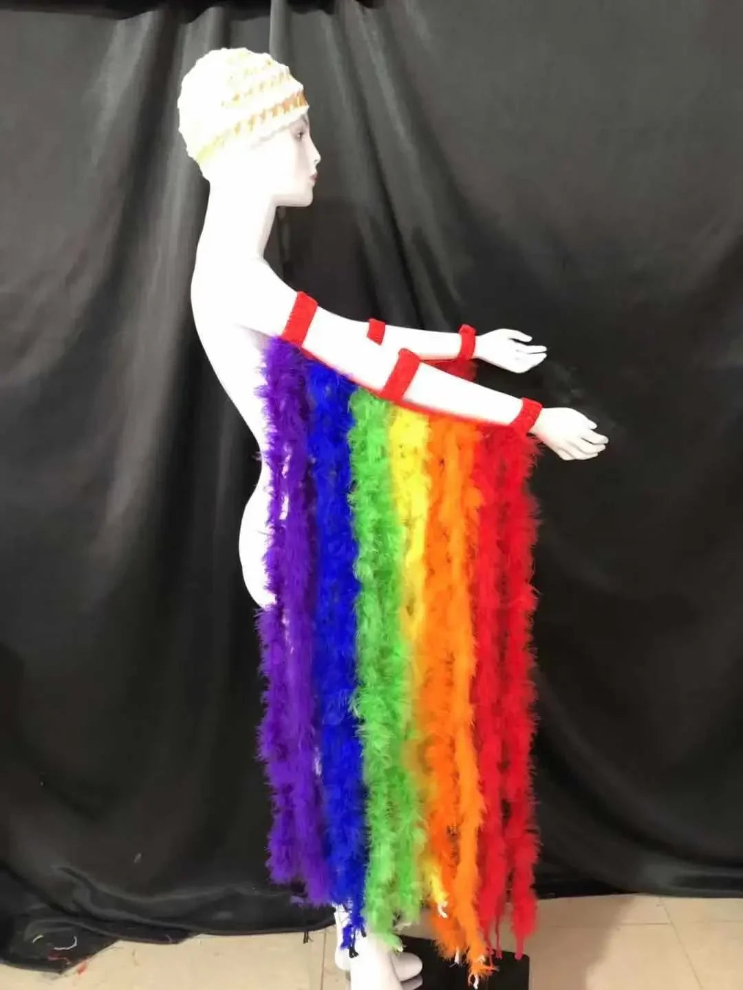 Long Feather Bustle Skirt Costume Accessory