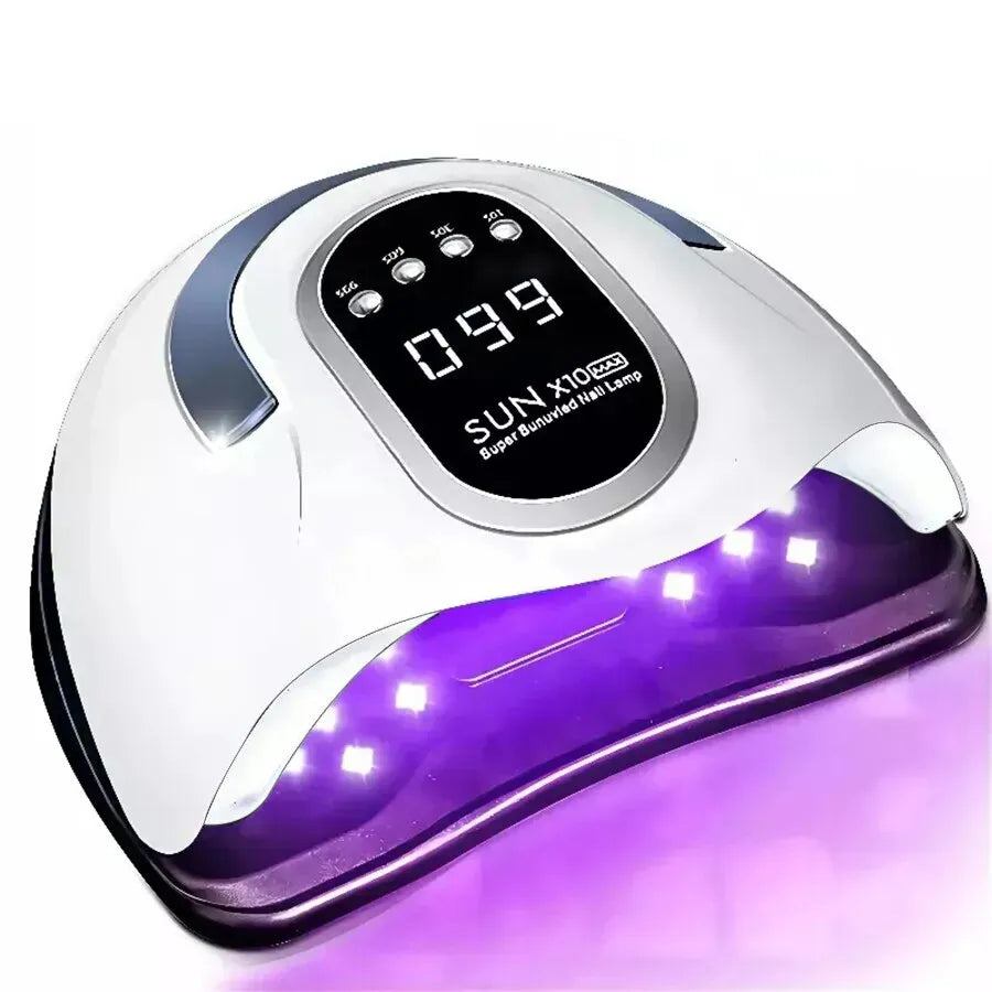 SUN X10MAX UV LED Nail Lamp for Manicure 280W Gel Polish Drying Machine with Large LCD Touch Professional Smart Nail Dryer Tools LUXLIFE BRANDS