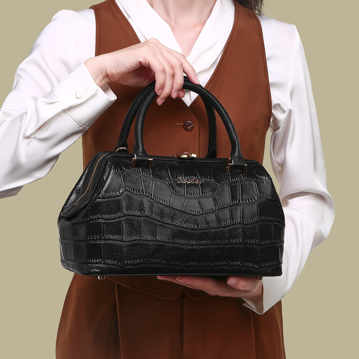 ZOOLER Full Skin 100% Cow Leather Original Bag Single Shoulder Women Handbag Fashionable Exquisite Leather Purses Top #yc256