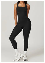 2 Pieces Yoga Suit Naked Feel Gym Set Women Sportswear Workout Clothes High Waist Yoga Short Skirt Fitness Leggings Sports Bra Luxlife Brands