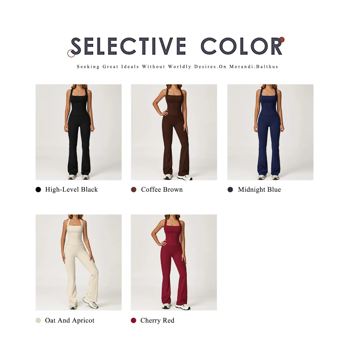 Hearuisavy 2Pcs Woman's Sports Set Naked-Feel Racerback Sports Tops Gym Tank Top Female Breathable High Waist Fitness Yoga Pants