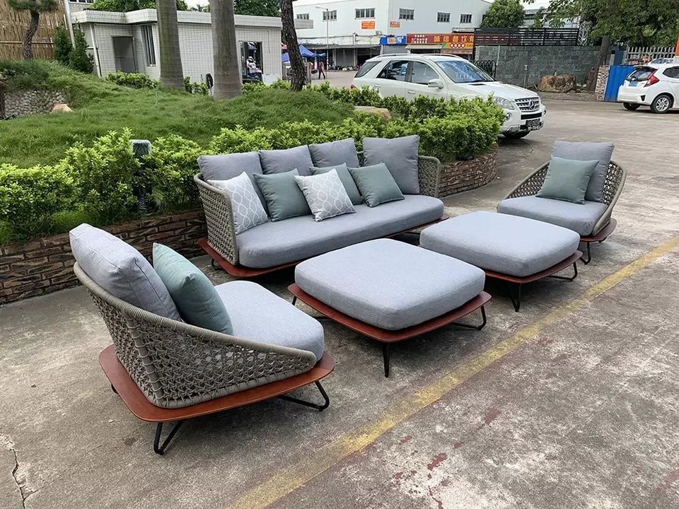 Garden Furniture Deep Seating Patio Set Sun Lounger Outdoor Furniture Daybed