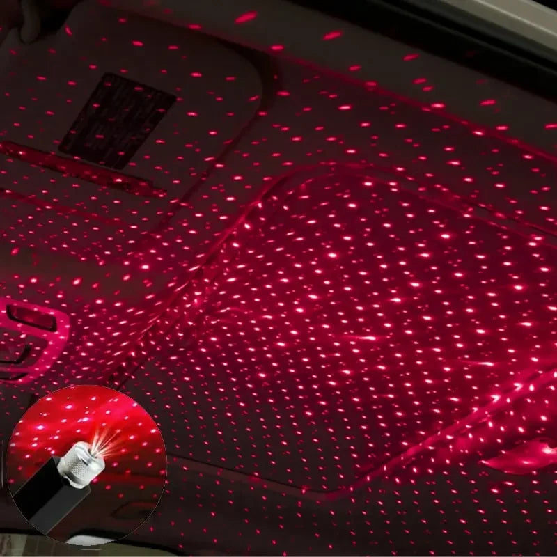 LED Starry Sky Lamp Car Laser Star Roof Light 5V USB Powered Galaxy Star Atmosphere Light Projector Lamp For Room Ceiling Decor Luxlife Brands