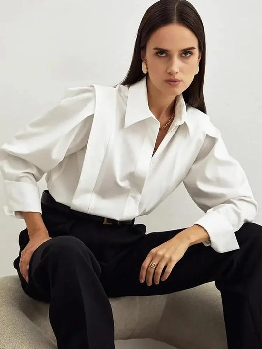 Autumn White Blouse