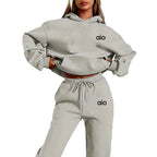 Women Monochrome Hoodie & Joggers Set Luxlife Brands