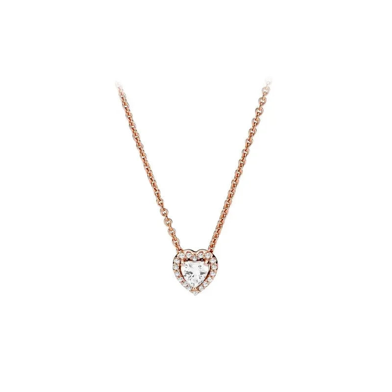 Friendship 925 Sterling Silver Zircon Necklace LUXLIFE BRANDS