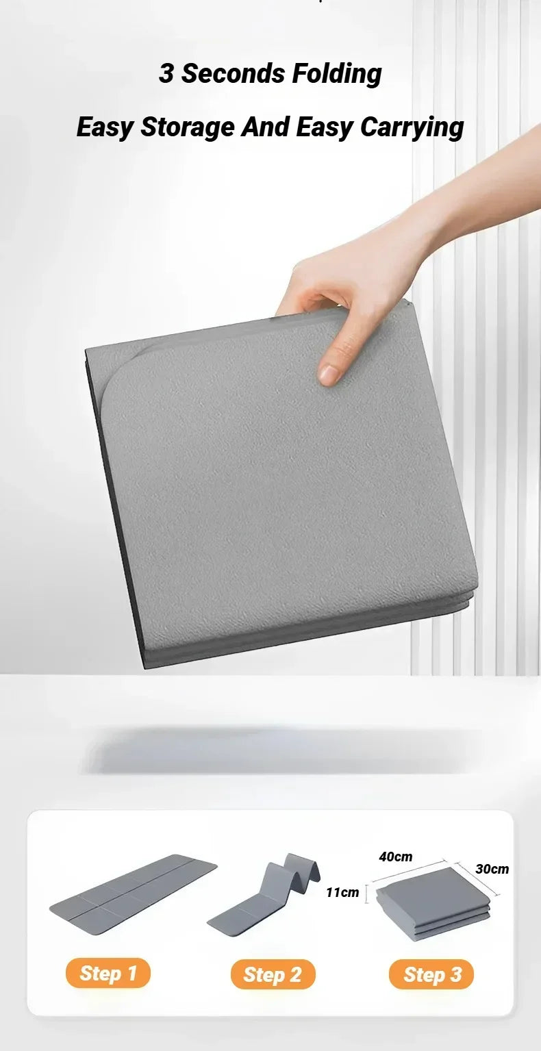 Non Slip Foldable Yoga Mat Eco Friendly