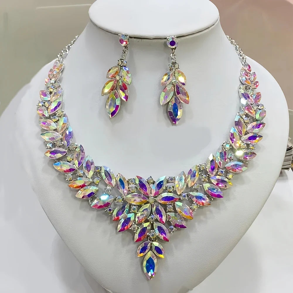 Statement Necklace Earrings Set