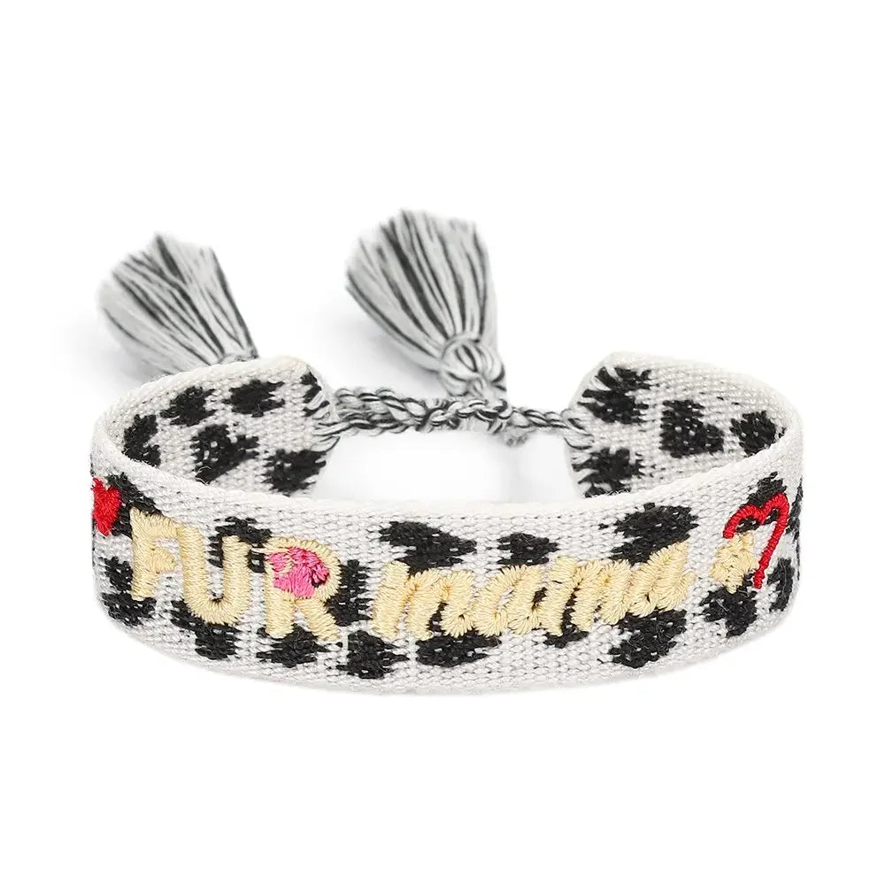 Woven Bracelet For Dog Lovers Cat Lovers Stack Jewelry Gifts For Fur Mama