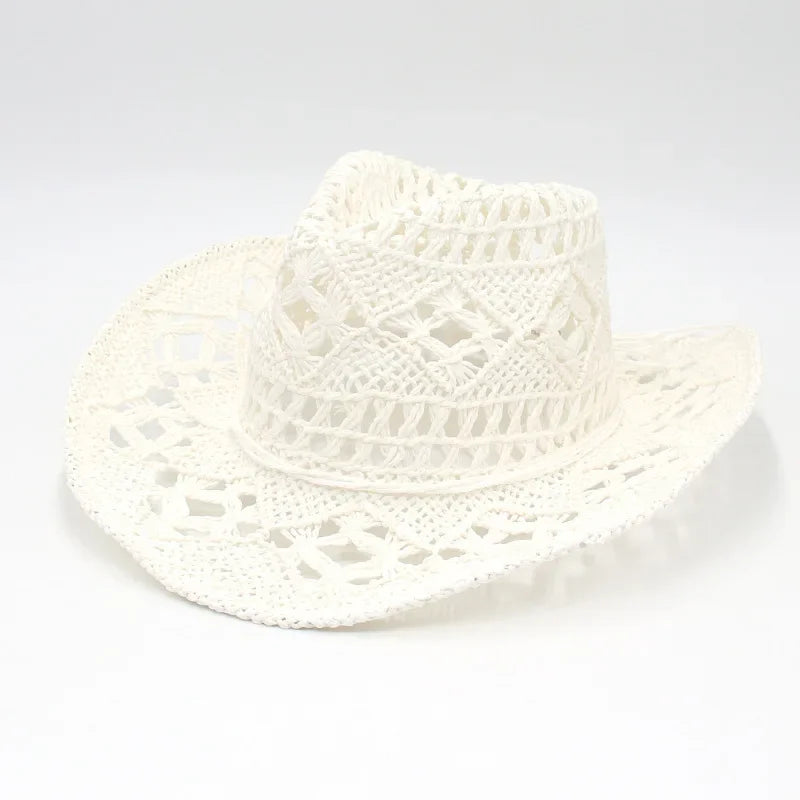 Handmade Vintage Curled Wide Brim Sun Hat