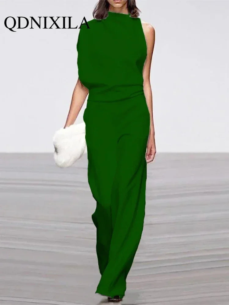 LUX Designer Wide Leg Jumpsuit