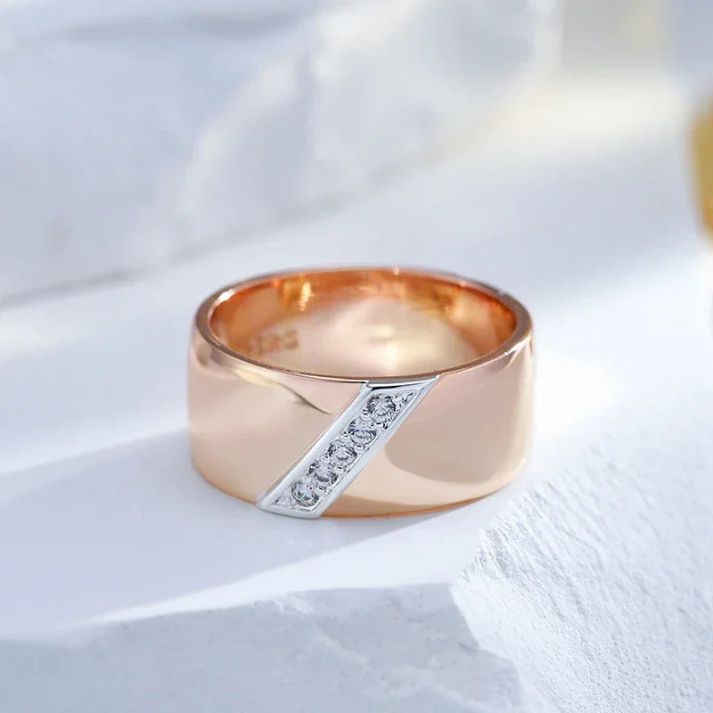 585 Rose Gold & Silver Ring