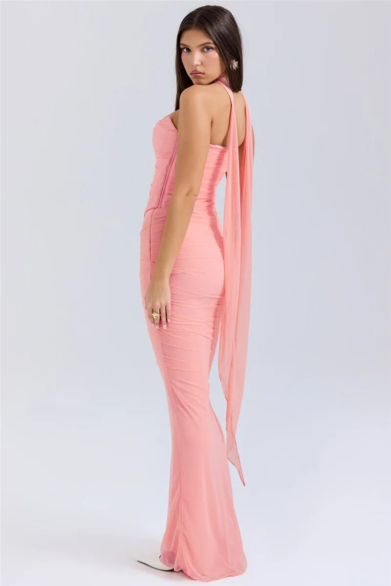 Elegant Wine Strapless Maxi Skirt Set Luxlife Brands
