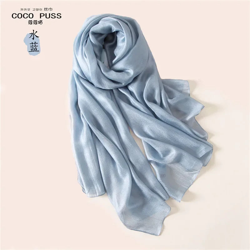 Silk Linen Shawls Scarves