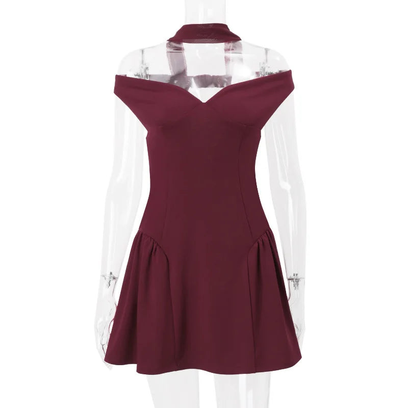 Vixen Burgundy Sexy Mini Dress