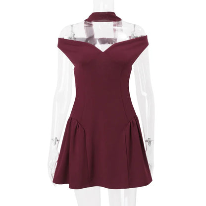 Vixen Burgundy Sexy Mini Dress