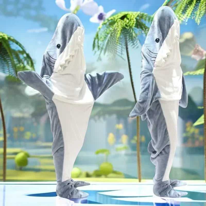 TikTok Kids Shark Blanket Onesie LUXLIFE BRANDS