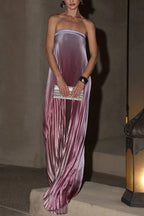 Elegant Women Folds Party Cocktail Dress Sexy Luxurious Off Shoulder Guest Host Evening Robe Celebrity Ceremoney Birthday Gown Luxlife Brands