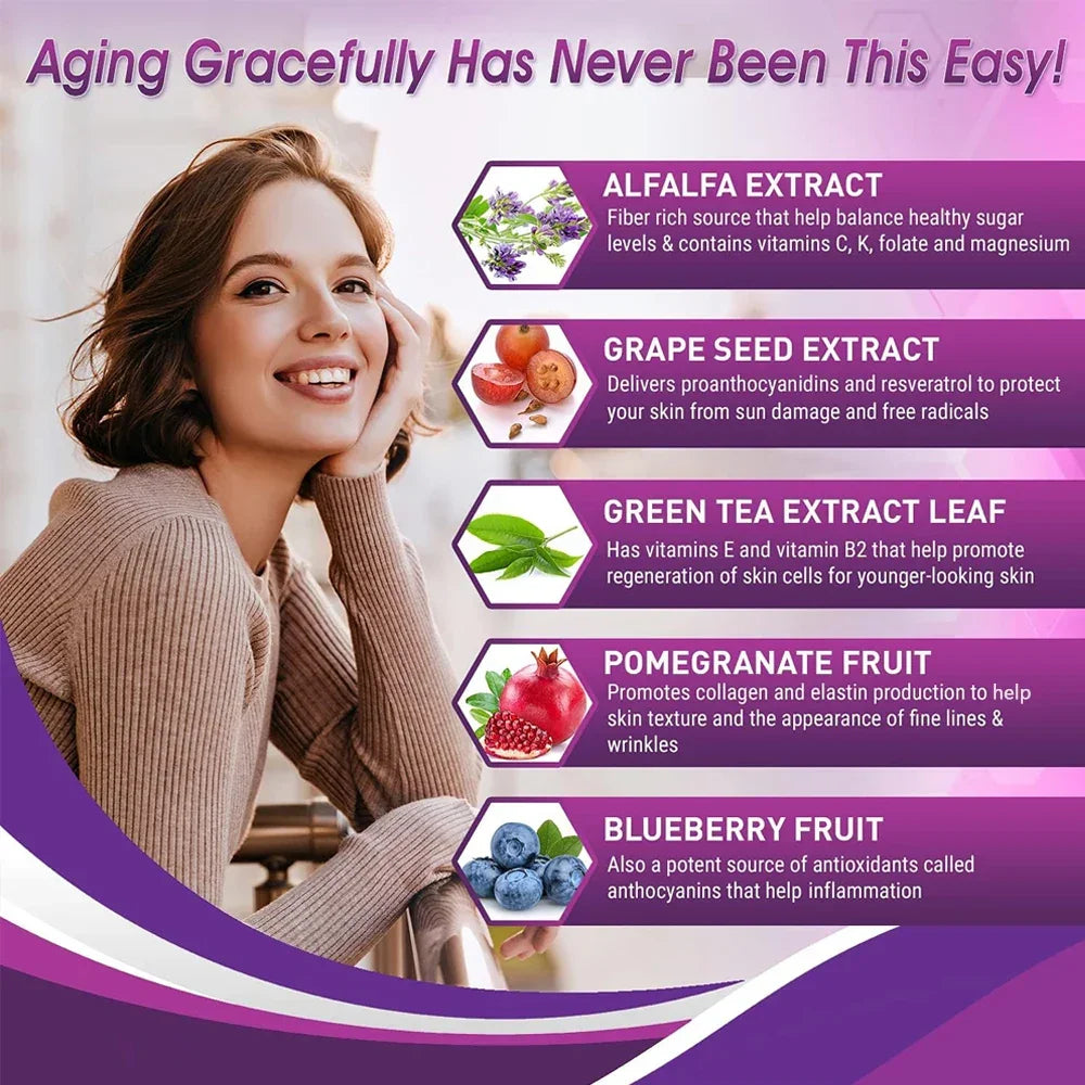 Fearathe Resveratrol Capsules - Supports Brain and Immune Function, Heart Health, Brain Health, Anti-Aging, Antioxidant