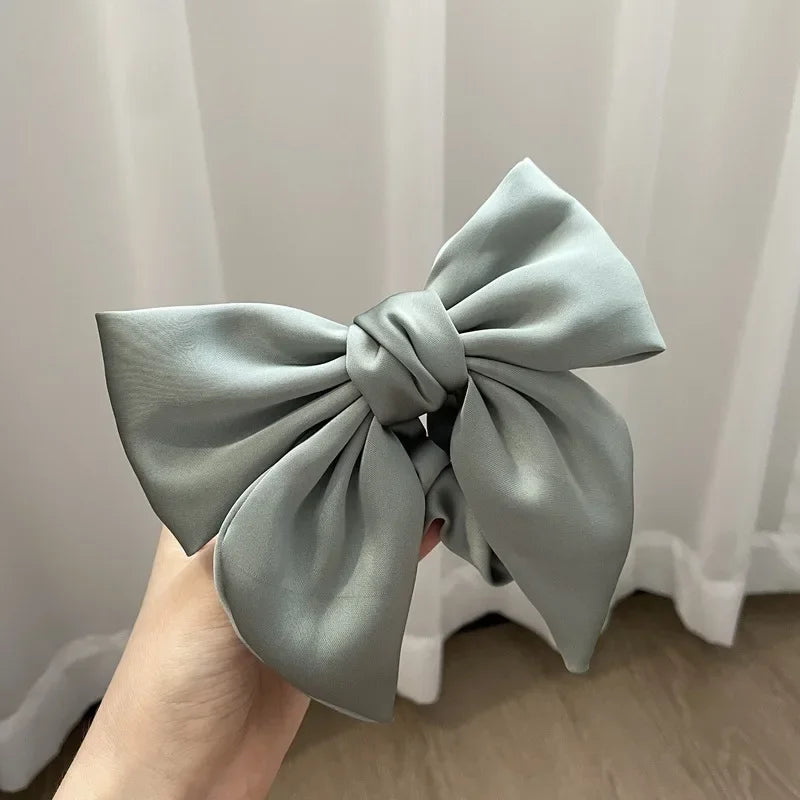 Retro Simple Satin Hair Scrunchie Candy Color Elastic Hair Bands Ponytail Hair Ties Fashion Ornament For Girls Hair Accessories LUXLIFE BRANDS
