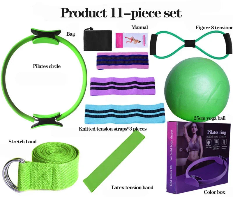 TikTok Shop Resistance 11pc Pilates Set Luxlife Brands