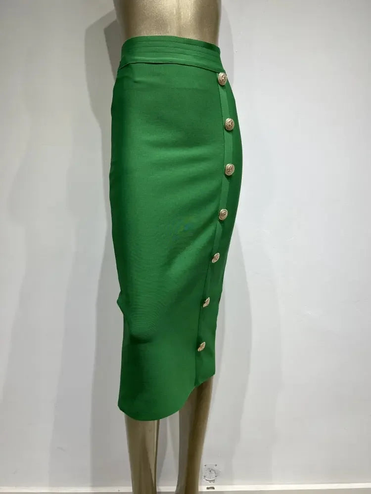 Amy Button Bandage Skirt