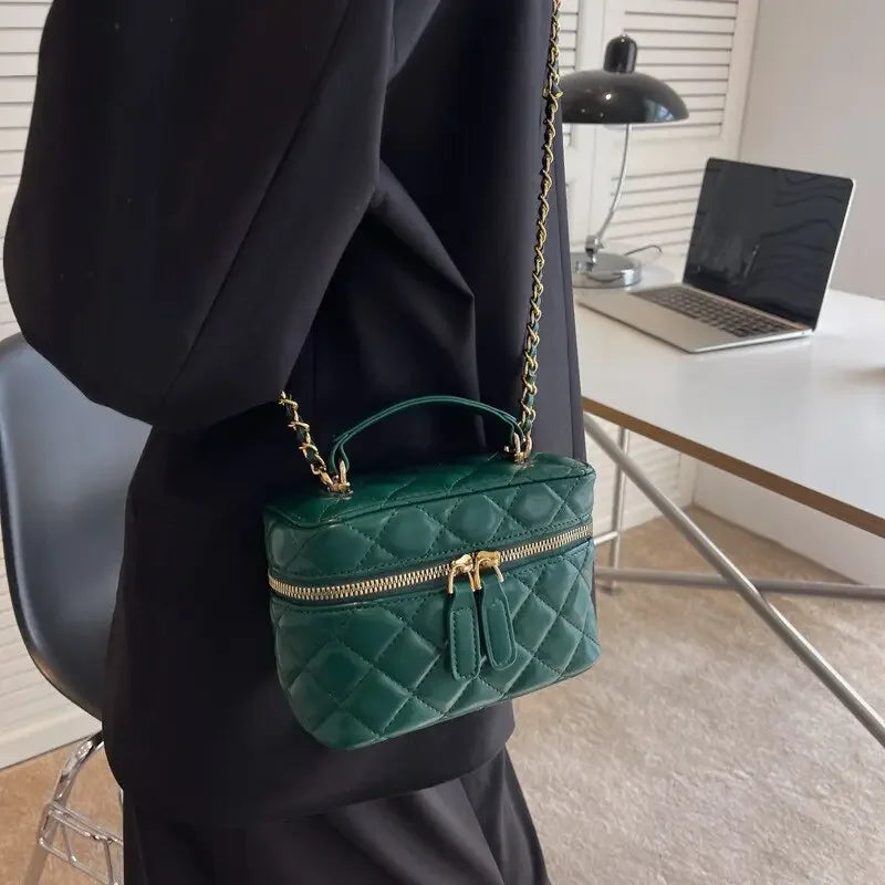 Luxury Mini Box Crossbody Bags for Women Sling Bag Brands Small Chains Shoulder Bag 2022 Square Purses and Handbags Tote Clutch