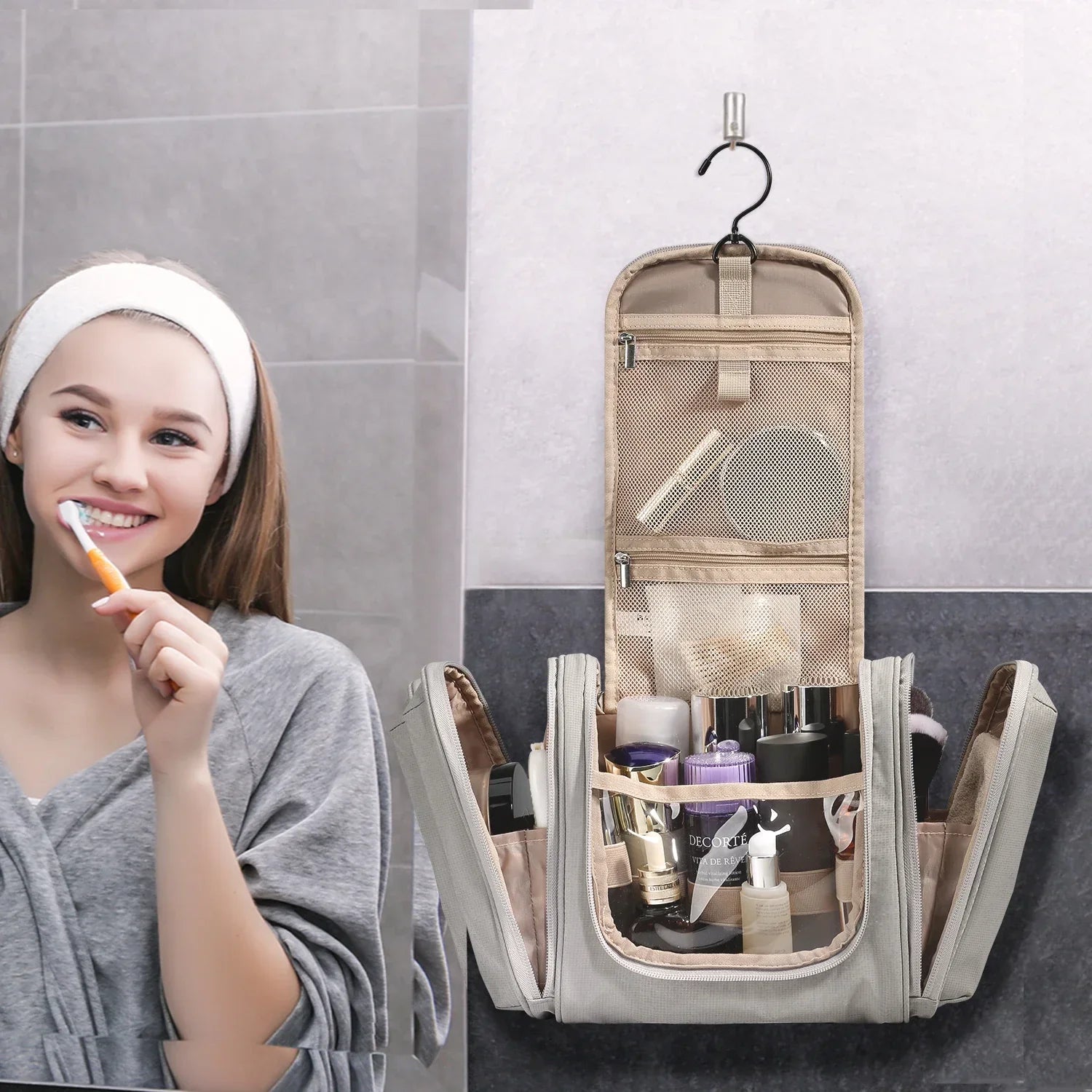 Travel Organizer Hanging Makeup Bag LUXLIFE BRANDS