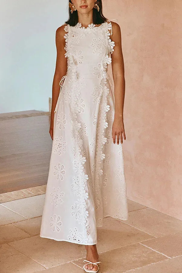 Lilly Lace Embroidered Sun Dress