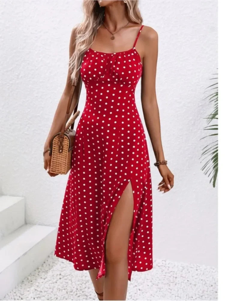 Market Polka Dot Midi Dress