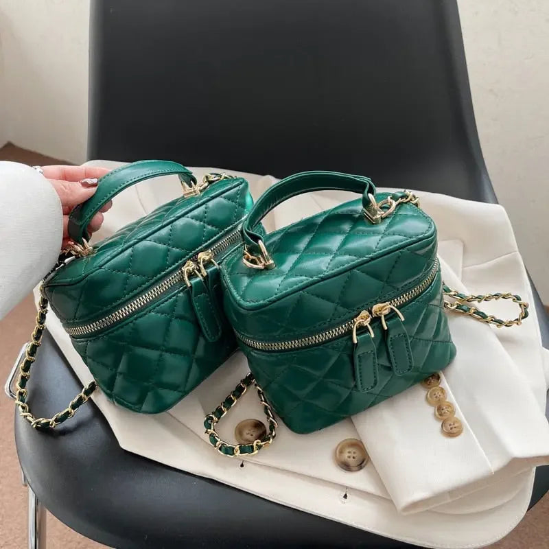 Luxury Mini Box Crossbody Bags for Women Sling Bag Brands Small Chains Shoulder Bag 2022 Square Purses and Handbags Tote Clutch