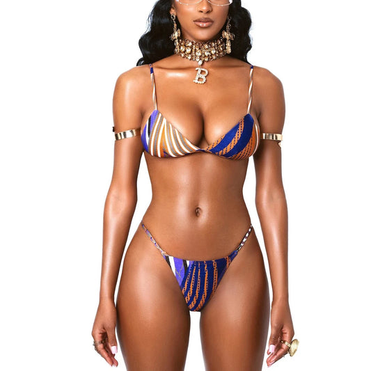 Micro Bikini Brand Swimsuit Thong Bathing Suit Women Push Up Bikini African Print Miami Style Swimwear Brazilian Biquinis Bather