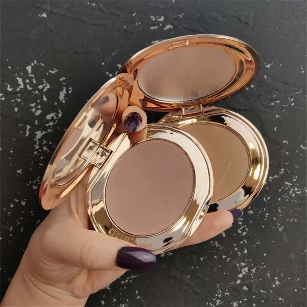Contour Palette with Mirror Shadow Powder Bronzer Three-Dimensional Nose Shadow Repair Powder Facial Concealer Cosmetics Makeup Luxlife Brands