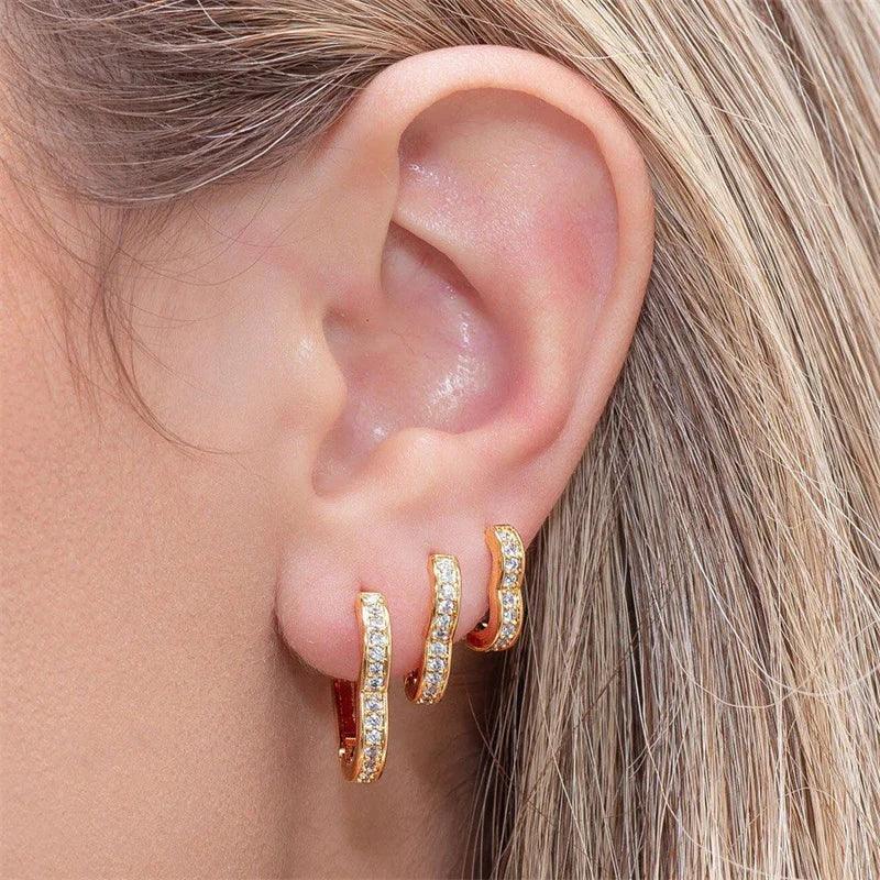 Cubic Zirconia Fashion Stud Earings (Mix and Match) LUXLIFE BRANDS