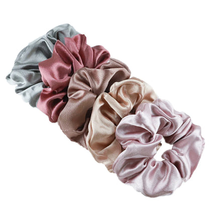 Women's Silky Satin Hair Scrunchies Set LUXLIFE BRANDS