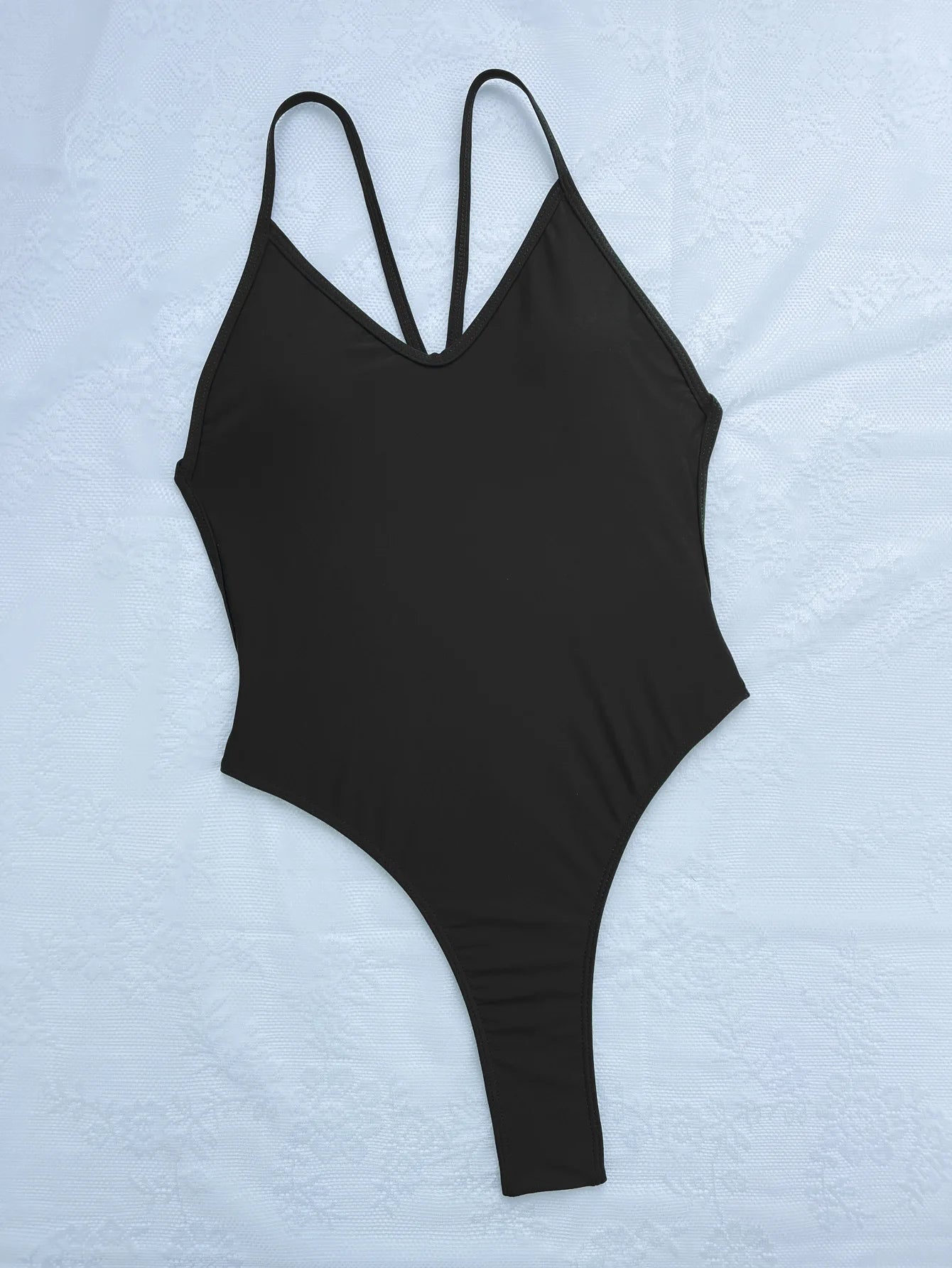 Sexy One Piece Swimsuit Women Ring Linked Bathing Suit String Bandage Swimwear Cut Out Monokini Summer Beach Swim Suit Bather Luxlife Brands