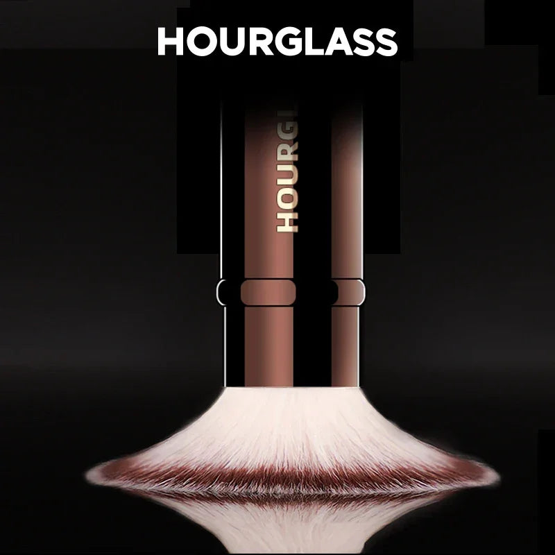 Hourglass Makeup Brush- No.15 Retractable Double-Ended Complexion Brush Soft Fiber Hair Fashion Design Single Face Brush