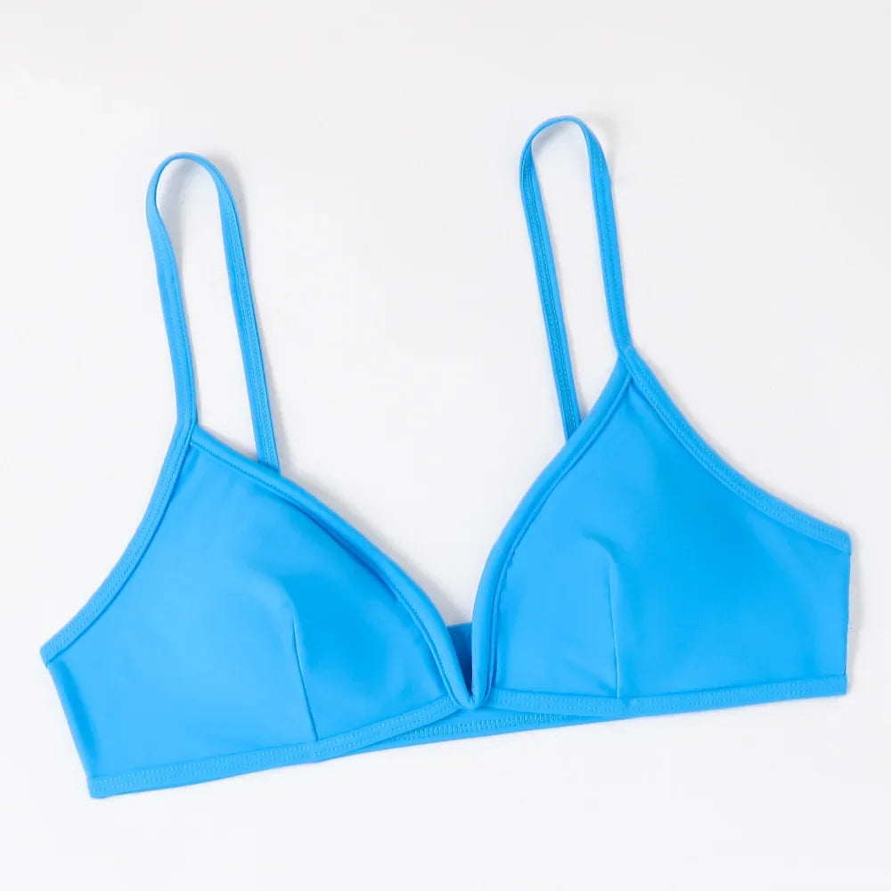 Hot Sale Of The Season New Pure Color Sexy Quick Dry Tight Bikini Swimwear for Holiday Hot Girl Cross-Border Bikini Set Women's Luxlife Brands