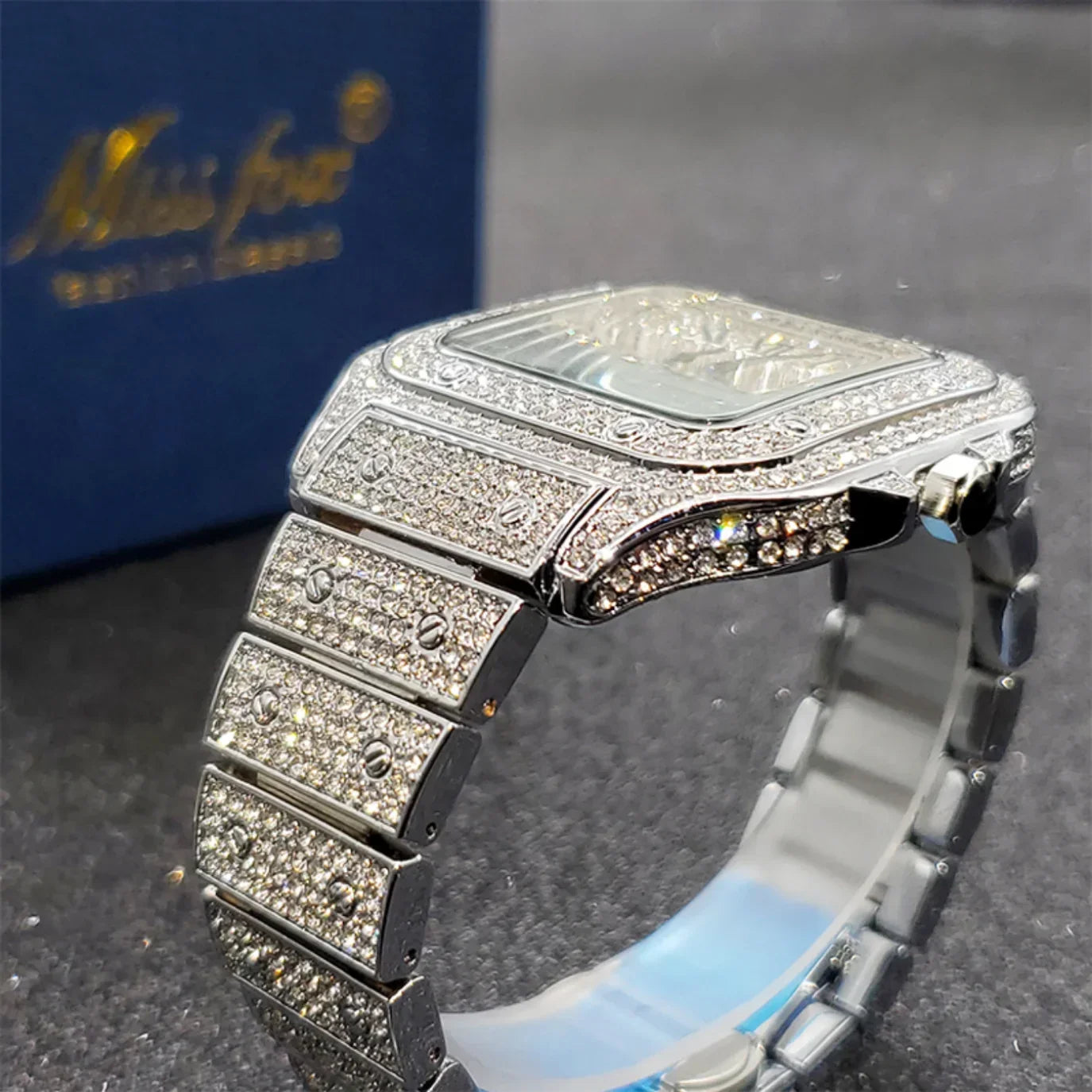 Bling Designer Moissanite Quartz Watch LUXLIFE BRANDS